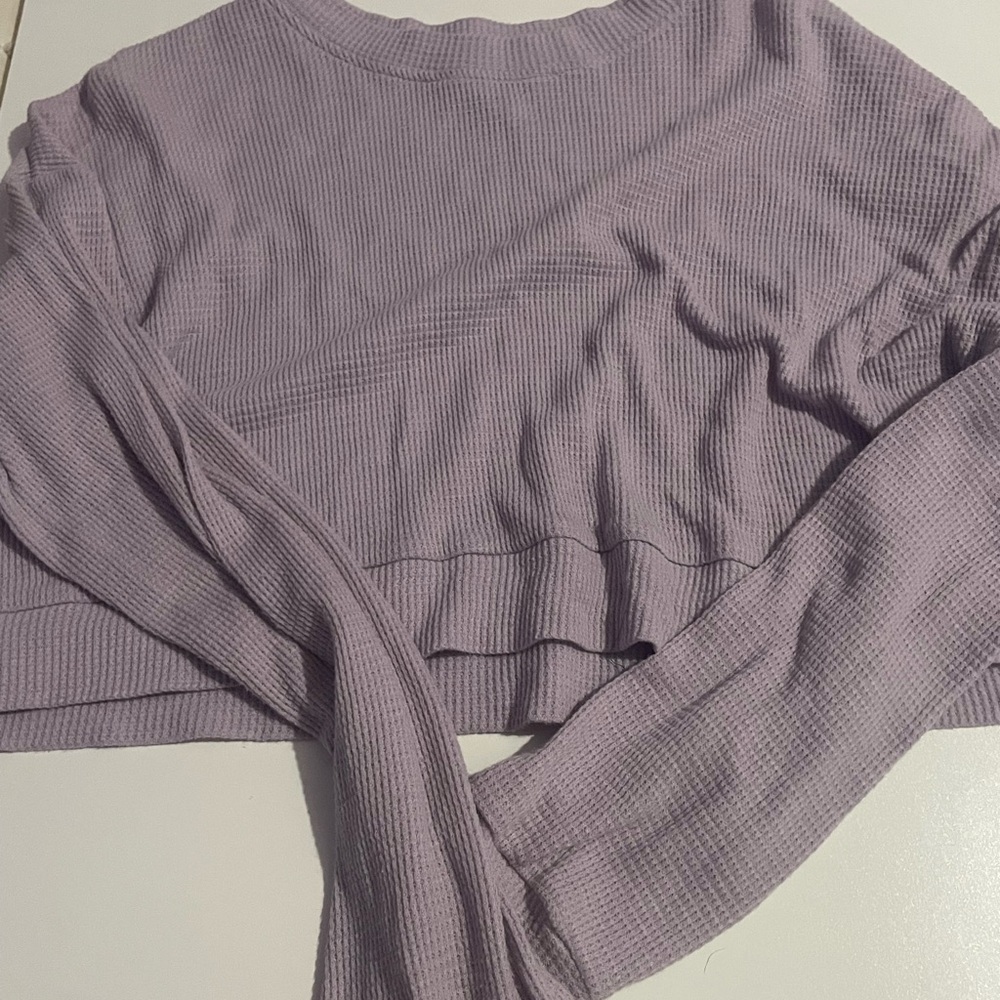 Forever 21 Lilac Ribbed Knit Top